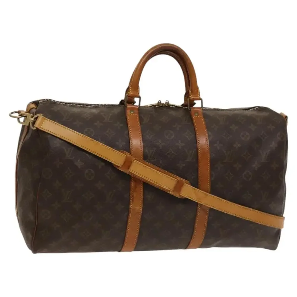 LOUIS VUITTON Monogram Keepall Bandouliere 50 Boston Bag M41416